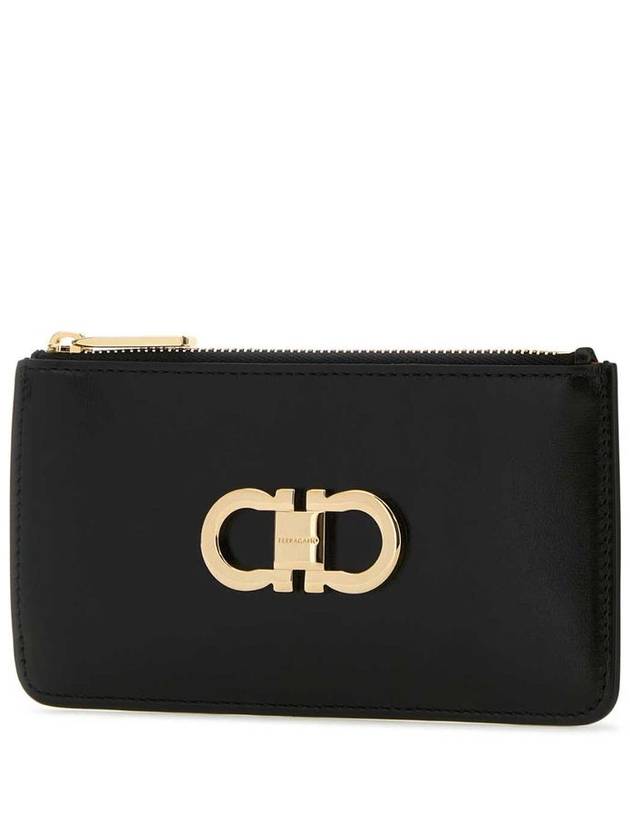 Gancini Credit Card Wallet Black - SALVATORE FERRAGAMO - BALAAN 3