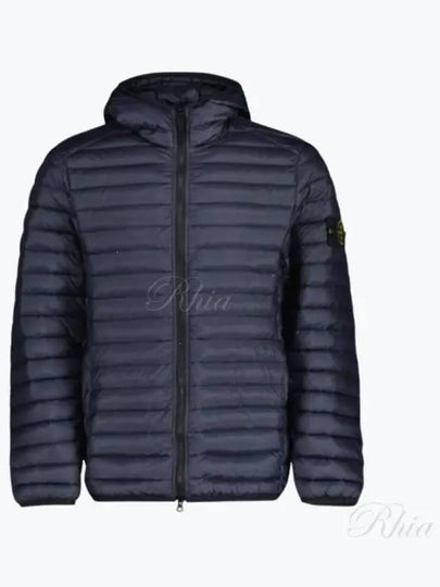 Loom Woven Chambers Down Padding Dark Navy - STONE ISLAND - BALAAN 2