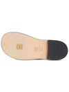 CC Logo Double String Flip Flops Black Beige - CHANEL - BALAAN.