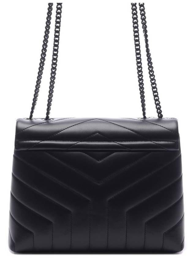 Monogram Loulou Matelasse Y Leather Small Shoulder Bag Black - SAINT LAURENT - BALAAN 5