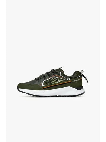 GOLF Men Side Print Sneakers Green - PHILIPP PLEIN - BALAAN 1