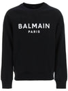 Paris Logo Sweatshirt Black - BALMAIN - BALAAN 1
