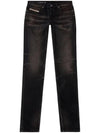 2019 D Strukt Slim Jeans Black - DIESEL - BALAAN 1