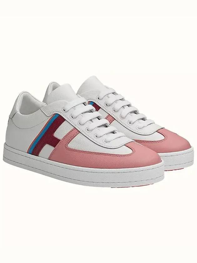 Women's Boomerang Sneakers Multicolor Rose H211165Z - HERMES - BALAAN 1