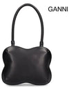 Butterfly Leather Shoulder Bag Black - GANNI - BALAAN 4