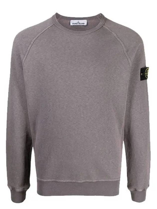 66060 Old Effect Sweatshirt Purple Gray - STONE ISLAND - BALAAN.