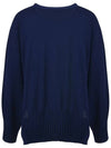 Loose fit V-neck knit cardigan MK3SD027NVY - P_LABEL - BALAAN 6