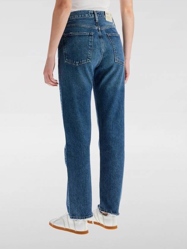 Boyfriend High-Waist Denim Straight Jeans Blue - AGOLDE - BALAAN 3