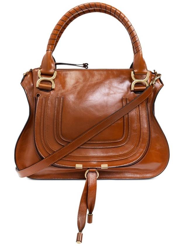 Marcie Shiny Leather Cross Bag Clay Brown - CHLOE - BALAAN 2