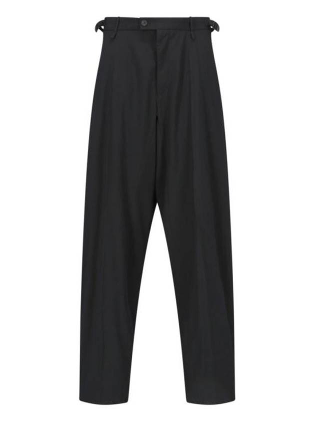 Waist Buckle Strap Straight Pants Black - BALENCIAGA - BALAAN 2