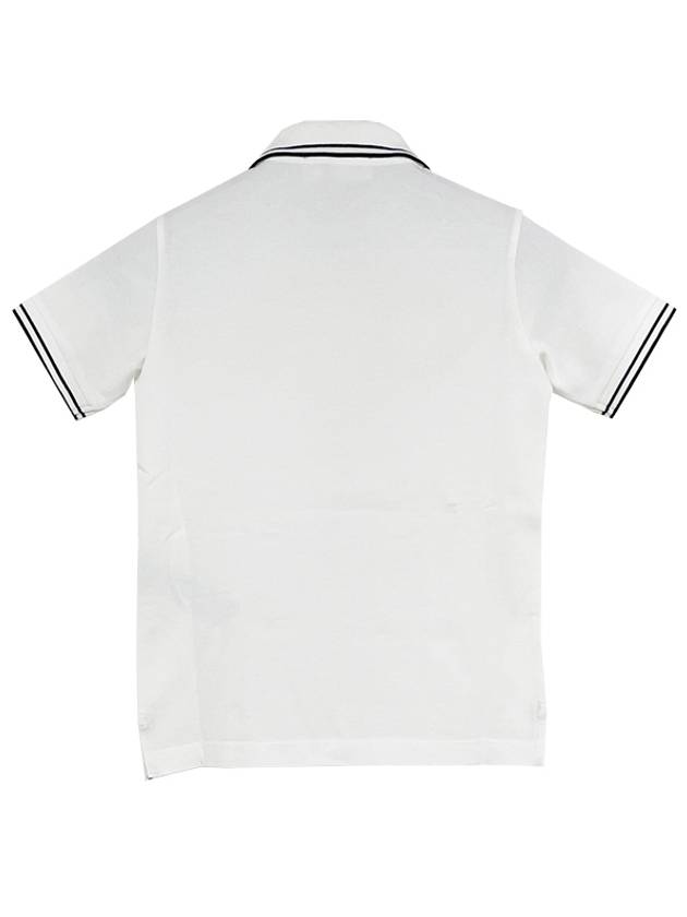 Kids Logo Patch Polo Short Sleeve T Shirt 14 Ivory 791621348 V1093 - STONE ISLAND - BALAAN 3