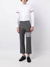 Armband Oxford Long Sleeve Shirt White - THOM BROWNE - BALAAN 5