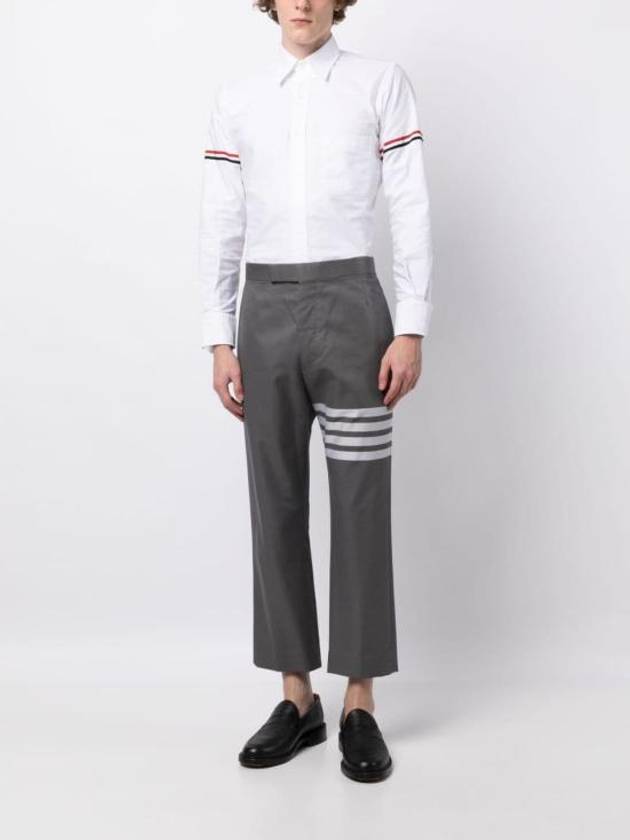 Armband Oxford Long Sleeve Shirt White - THOM BROWNE - BALAAN 5