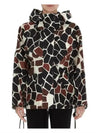 Print 1952 Hooded Windbreaker Brown - MONCLER - BALAAN.