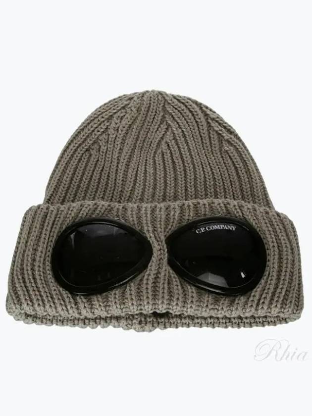 Signature Goggles Wool Beanie Sage - CP COMPANY - BALAAN 2