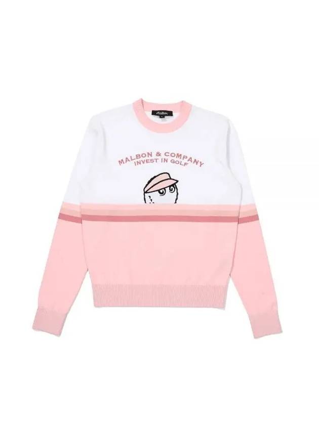 Shy Bucket Sweater PINK WOMAN M3122PKT16PNK - MALBON GOLF - BALAAN 1