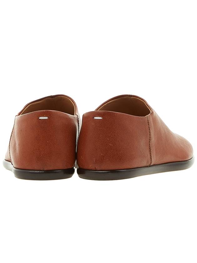 Tabi Babouche Leather Slippers Brown - MAISON MARGIELA - BALAAN 5