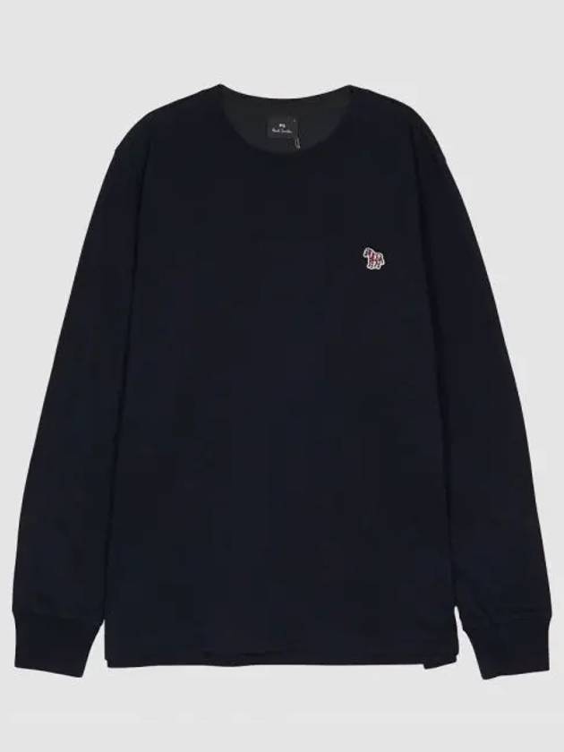 Zebra Logo Long Sleeve T-Shirt Navy - PAUL SMITH - BALAAN 2