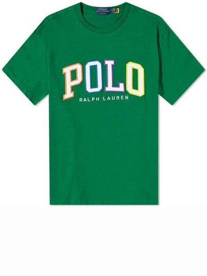 Embroidered Logo Short Sleeve T-Shirt Green - POLO RALPH LAUREN - BALAAN 2