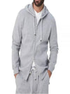 Tech Cotton Zip-Up Hoodie Heather Grey - BRUNELLO CUCINELLI - BALAAN 2