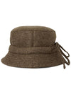 Le Bob Gadjo Bow Bucket Hat Dark Brown - JACQUEMUS - BALAAN 4