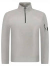 Light Fleece Half Zip-Up Sweatshirt Grey - CP COMPANY - BALAAN 2