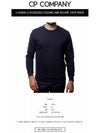 Lens Wappen Light Fleece Sweatshirt Navy - CP COMPANY - BALAAN 3