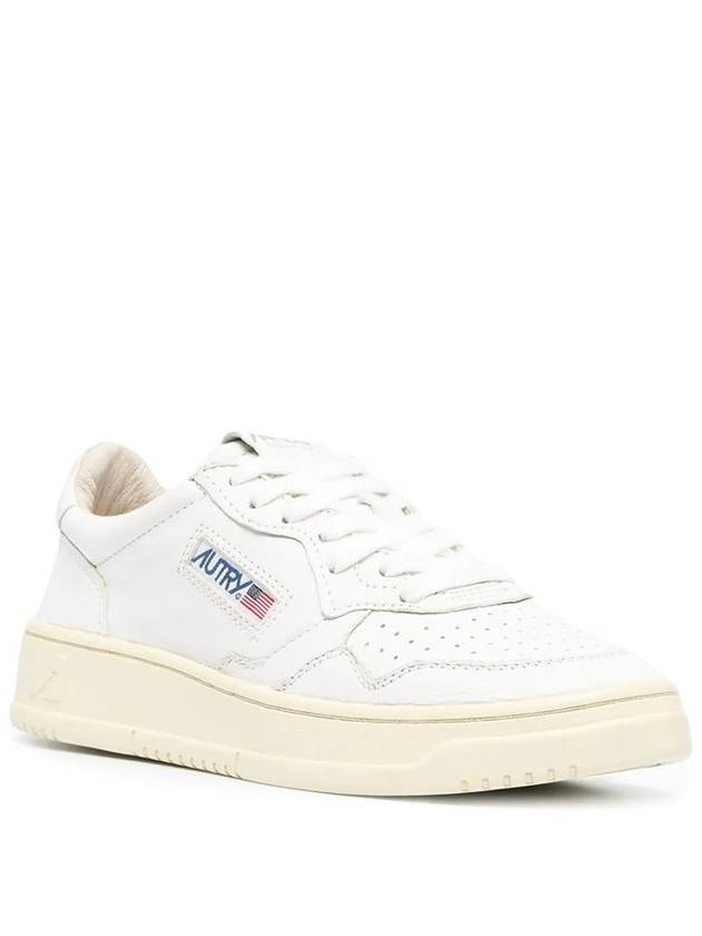 Medalist Goatskin Low Top Sneakers White - AUTRY - BALAAN 4