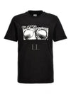 Print Cotton Short Sleeve T-Shirt Black - CP COMPANY - BALAAN 2