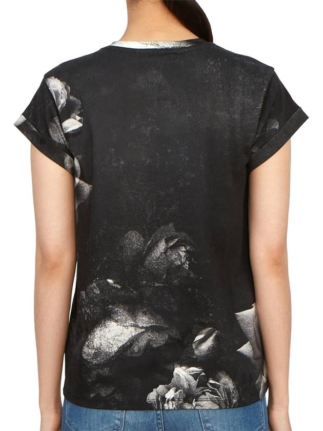 Women's Rosalia Ana Short Sleeve T-Shirt Black - ALLSAINTS - BALAAN 5