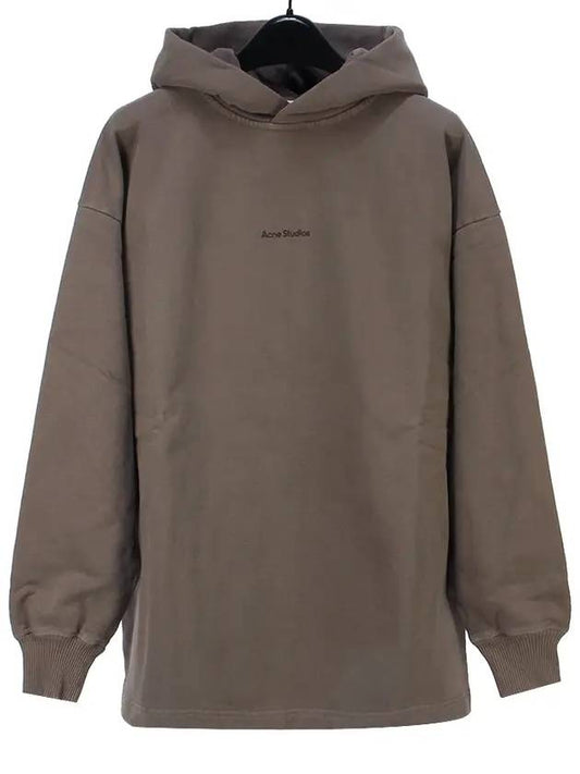 Logo Print Hooded Top Stone Grey - ACNE STUDIOS - BALAAN 1