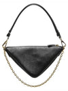 Triangle Saffiano Leather Shoulder Bag Black - PRADA - BALAAN 3