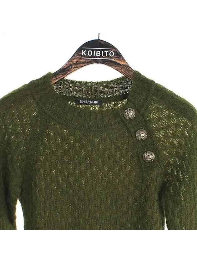 Smith Market used luxury goods khaki color knit women s clothing - BALMAIN - BALAAN 2