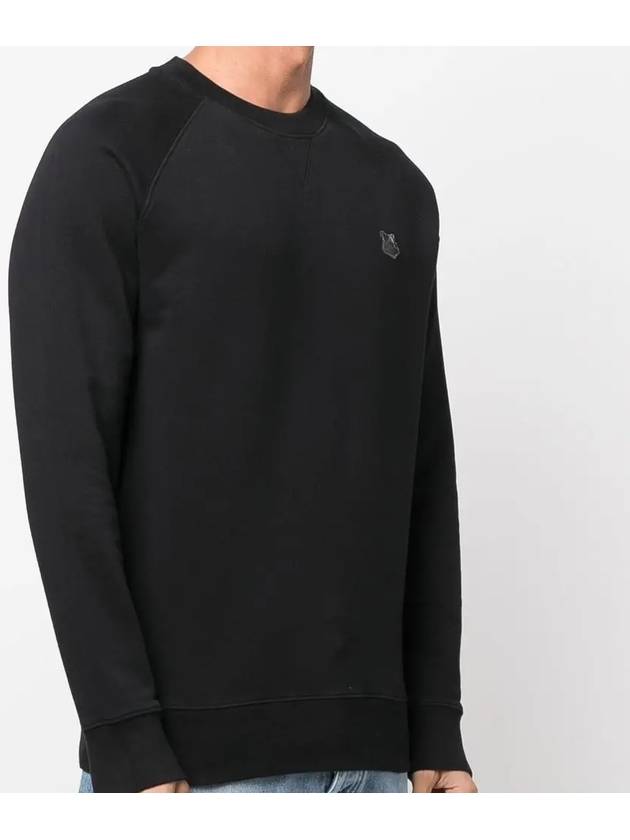 Monochrome Fox Head Classic Cotton Sweatshirt Black - MAISON KITSUNE - BALAAN 4