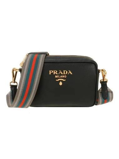 Vitello Phoenix Cross Bag Black - PRADA - BALAAN 1