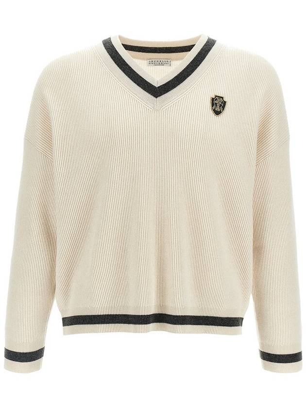 Sweater M12192602 CUH69 BUTTER - BRUNELLO CUCINELLI - BALAAN 2