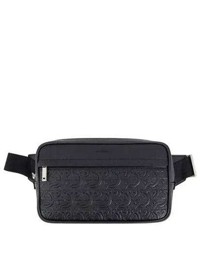 Gancini Leather Belt Bag Black - SALVATORE FERRAGAMO - BALAAN 2