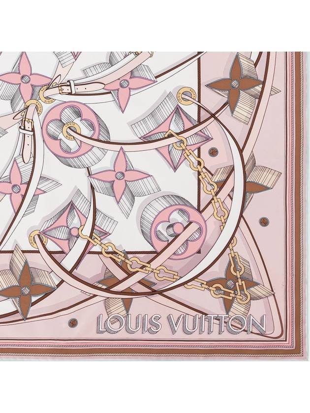 Ultimate 3D Square 90 Scarf Rose - LOUIS VUITTON - BALAAN 4