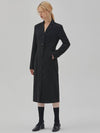 RYUL+WAI: Tailored Wool Long Dress Black - RYUL+WAI: - BALAAN 1