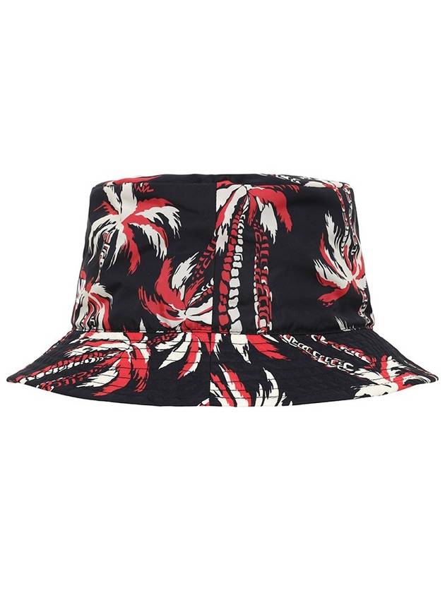 Palm Tree Nylon Bucket Hat Black - CELINE - BALAAN 4