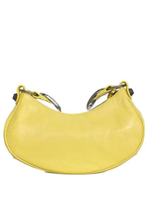 Le Cagole XS Lambskin Shoulder Bag Yellow - BALENCIAGA - BALAAN 3