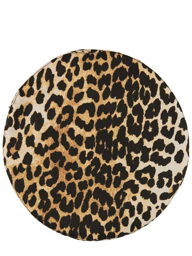 Leopard Print Beret - GANNI - BALAAN 5