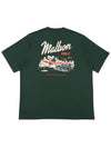 Paradise In Play Front Pocket Round T Shirt GREEN - MALBON GOLF - BALAAN 2