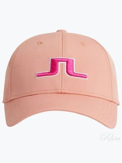 Anga Embroidered Logo Ball Cap Burnt Coral - J.LINDEBERG - BALAAN 2