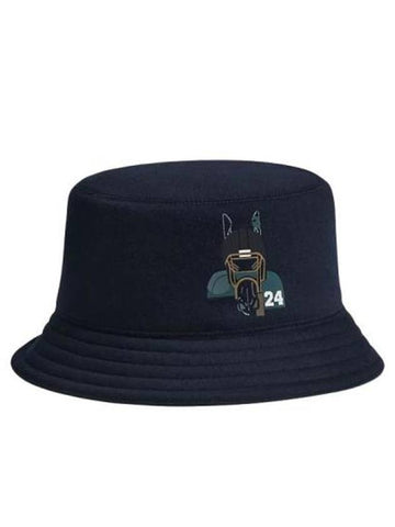 Fred Quarter'H Bucket Hat Marine - HERMES - BALAAN 1