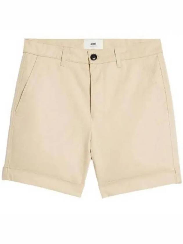 Men's Chino Shorts Vanilla - AMI - BALAAN 2