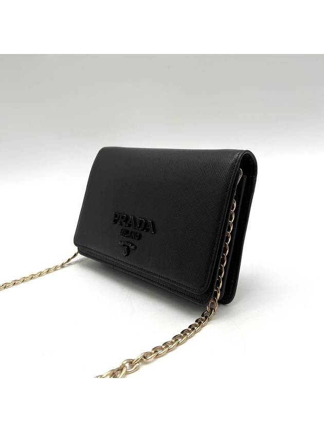 Saffiano Monochrome Chain Cross Bag 1BP012 - PRADA - BALAAN 3