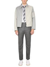 4 Bar Fun Mix Selvedge Denim Jacket Medium Grey - THOM BROWNE - BALAAN 3