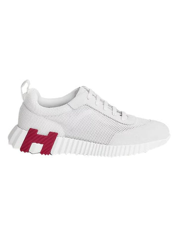 Bouncing Mesh Low Top Sneakers Blanc White - HERMES - BALAAN 1