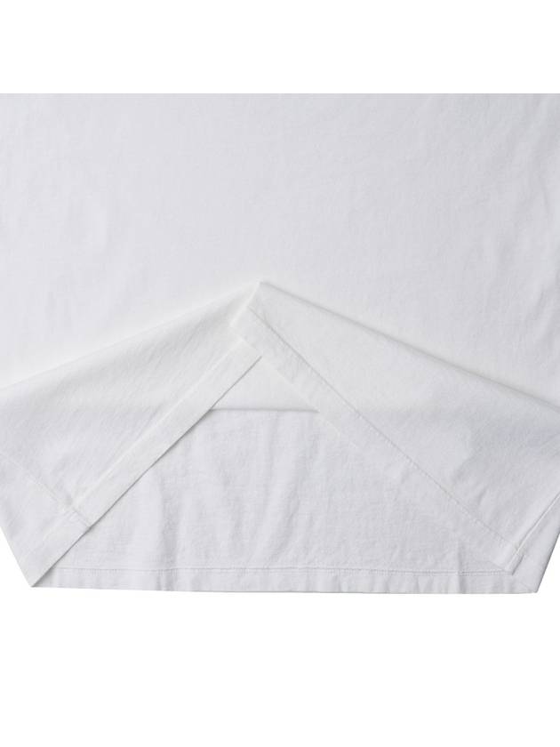 Logo Print Cotton Short Sleeve T-Shirt White - CP COMPANY - BALAAN 9